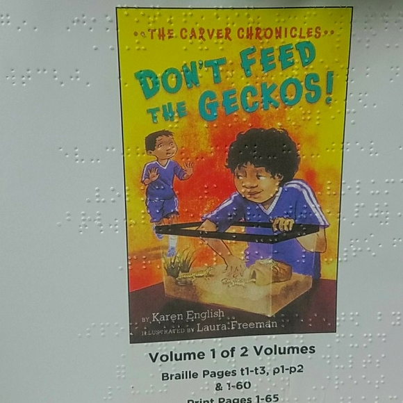 **SOLD**New Don't Feed The Geckos Braille Book Bundle Lot - Picture 1 of 2